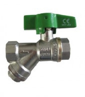 Кран шаровой Uno+ фильтр Ду15 м/м рыч - 007-4887