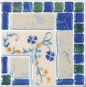 N-Majolika Mezza2 dark blue Декор 11,5х11,5 N-Majolika Mezza2 dark blue Декор 11,5х11,5