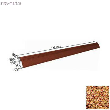Карнизная планка Gerard (Rosso 201), L=2м - С-000115648 Карнизная планка Gerard (Rosso 201), L=2м - С-000115648