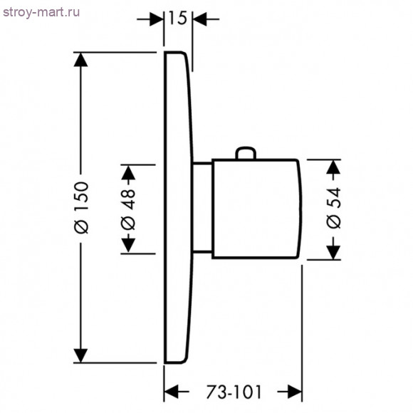 Термостат Highflow, СМ Ecostat 15715000