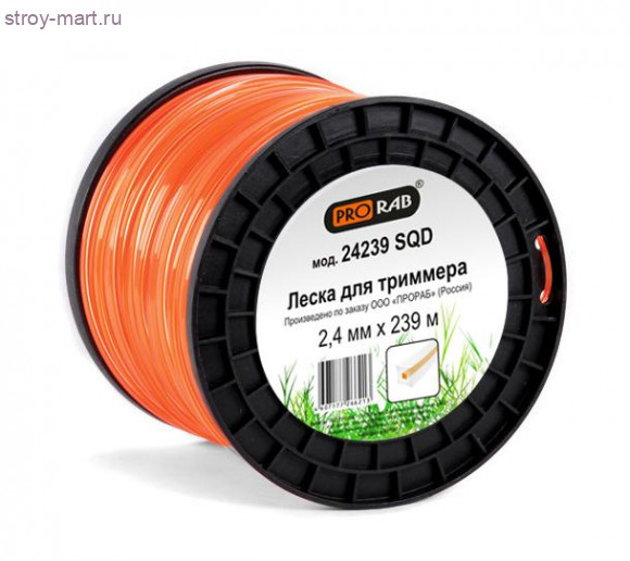 Леска для триммера Prorab 24239 SQD
