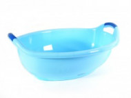 Таз 25 л, пластмассовый, голубой синий, овальный, с ручками. Эккопласт 2728 - С-000100815 Таз 25 л, пластмассовый, голубой синий, овальный, с ручками. Эккопласт 2728 - С-000100815