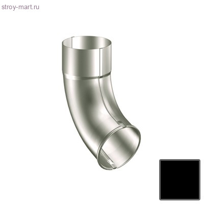 Lindab, Колено выпуска трубы, 90 мм, (015) RAL 9011 чёрный - С-000087511