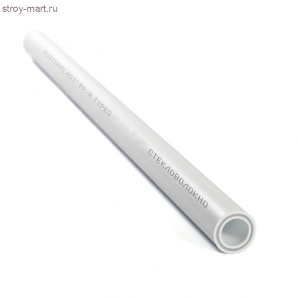 Труба PP-RGF арм стекловолокном белый Дн 50х8,3 Ру25 95C L=4м РосТурПласт 10355 - 4640014210192 Труба PP-RGF арм стекловолокном белый Дн 50х8,3 Ру25 95C L=4м РосТурПласт 10355 - 4640014210192