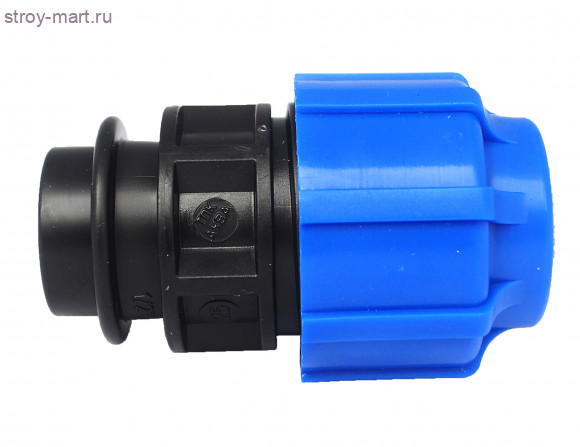 Муфта ПЭ Дн 20x3/4 ВР нап компресс - 4606034144640