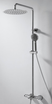 Душевая колонна с термостатическим смесителем для душа и верхним душем - F639114C-A3 Душевая колонна с термостатическим смесителем для душа и верхним душем - F639114C-A3