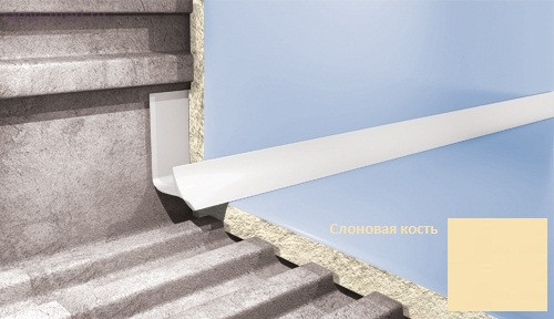 Профиль для плитки CEZAR внутренний 12мм слоновая кость Профиль для плитки CEZAR внутренний 12мм слоновая кость