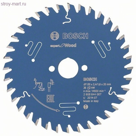 Цирк диск Expert for Wood 130x20x2.4/1.6x36T - 2608644007 Цирк диск Expert for Wood 130x20x2.4/1.6x36T - 2608644007