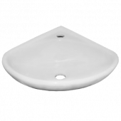 Умывальник Факел белый угл 1 отверстие 2 величины б/комплекта Лобня - 4606034136003