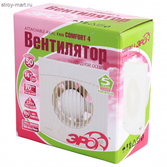 Вентилятор бытовой 100 COMFORT4 - 017-2654 Вентилятор бытовой 100 COMFORT4 - 017-2654