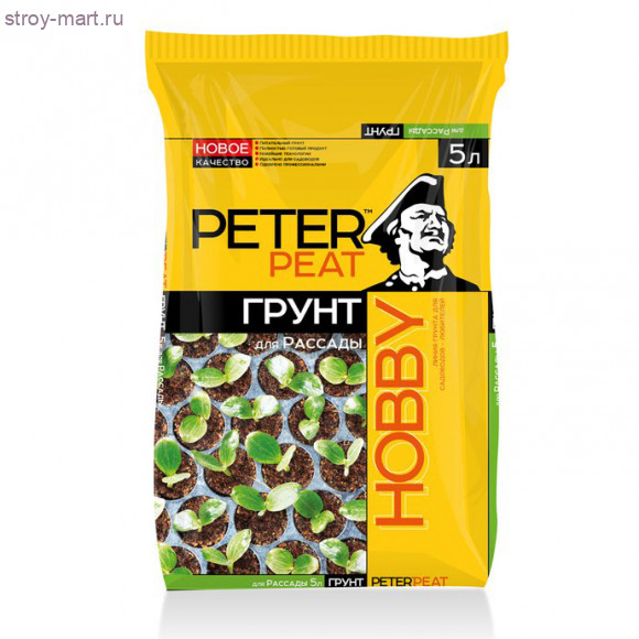 Грунт «Рассады», линия Хобби 5л. - С-000093175 Грунт «Рассады», линия Хобби 5л. - С-000093175